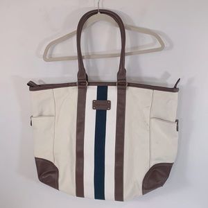 Tommy Hilfiger Classic Top Zip Large Weekend Double Handle Travel Tote Bag